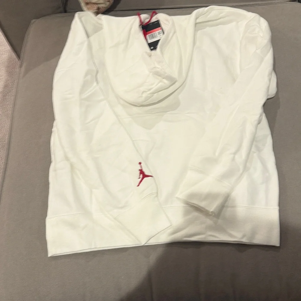 Jordan White Hoodie with Sneakers tag sz L Brand new with tags - Picture 6 of 6